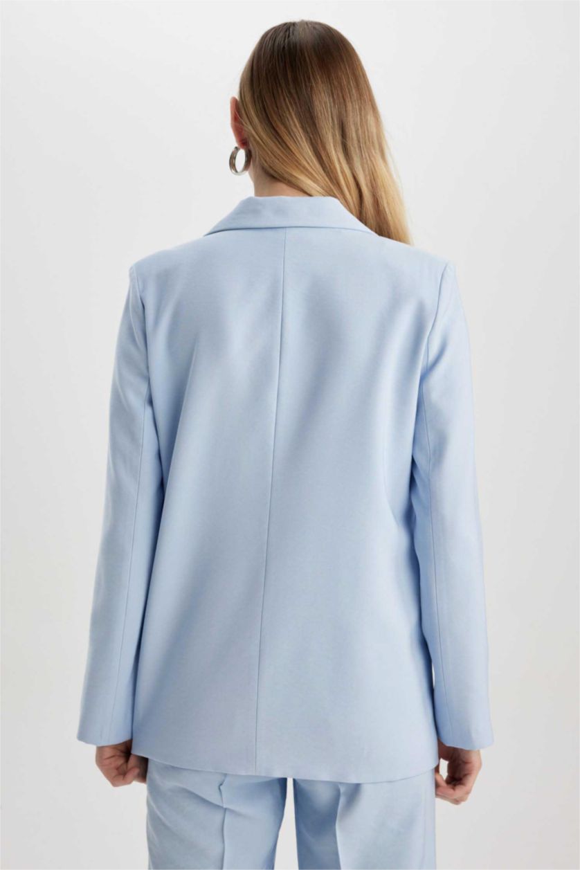 WOMAN Light Blue Loose Fit Blazer