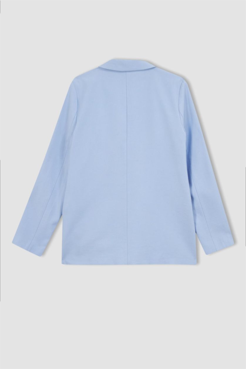 WOMAN Light Blue Loose Fit Blazer