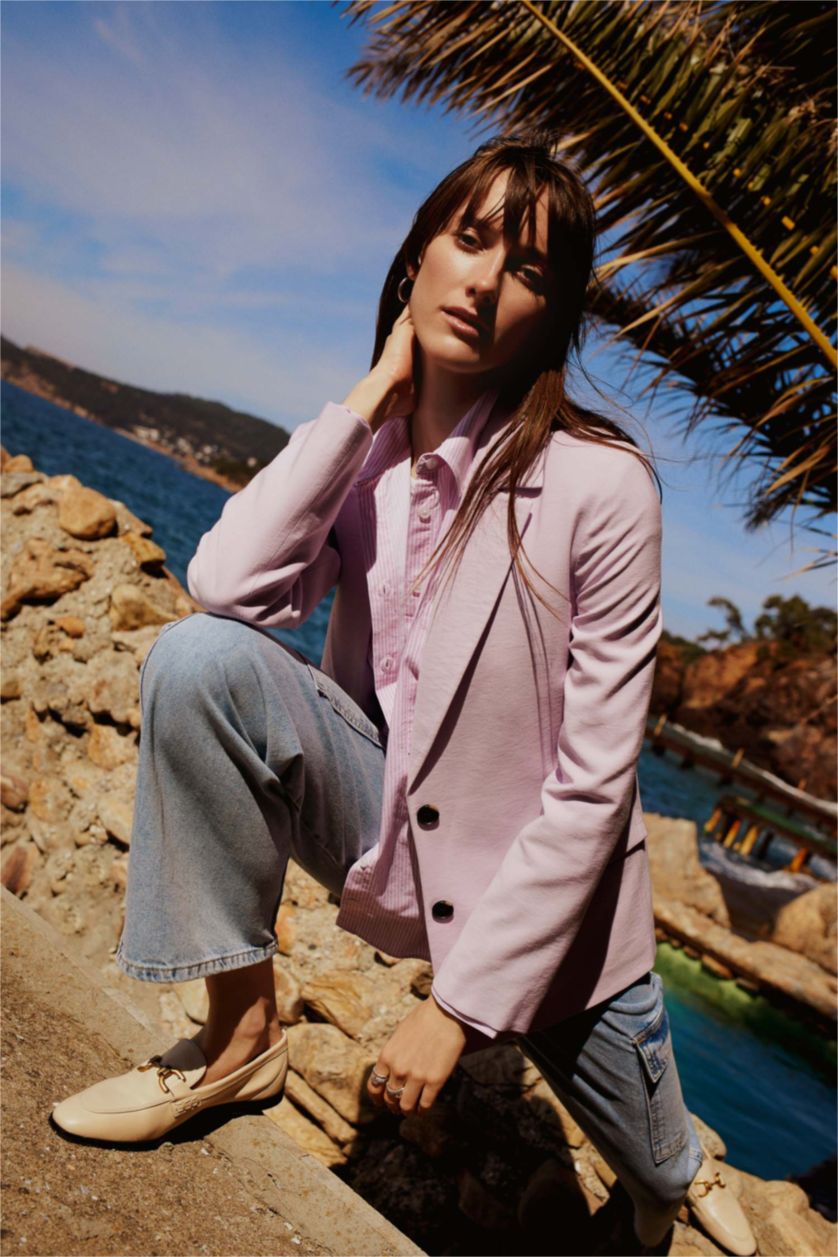 WOMAN Lilac Loose Fit Blazer