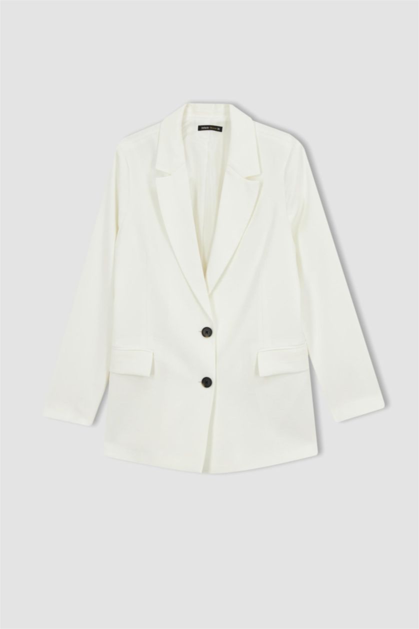 WOMAN White Loose Fit Blazer