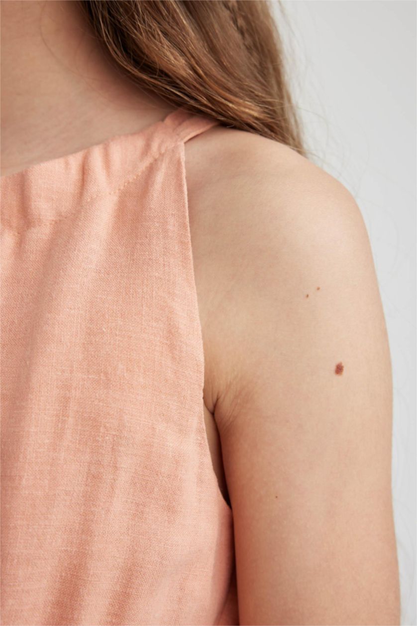 FILLES Bordeaux Combinaison en coton pour fille