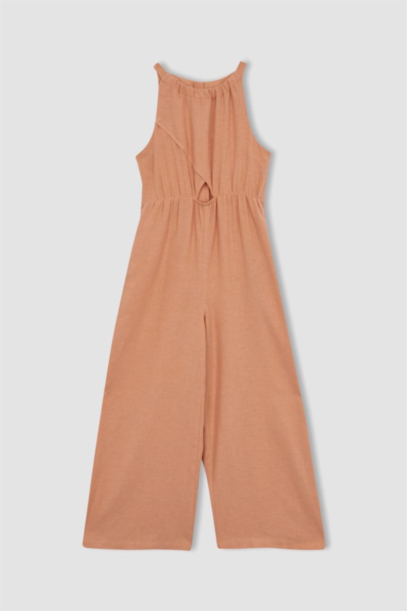 FILLES Bordeaux Combinaison en coton pour fille