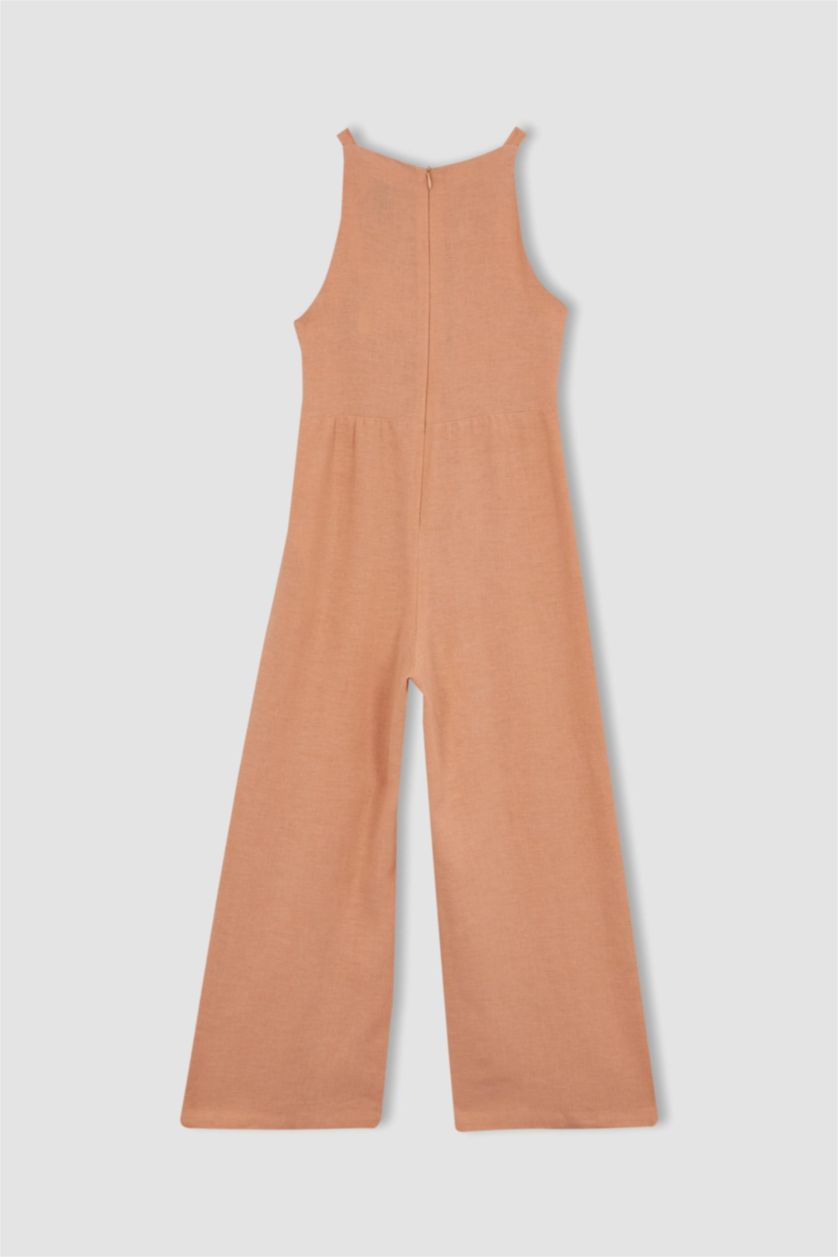 FILLES Bordeaux Combinaison en coton pour fille