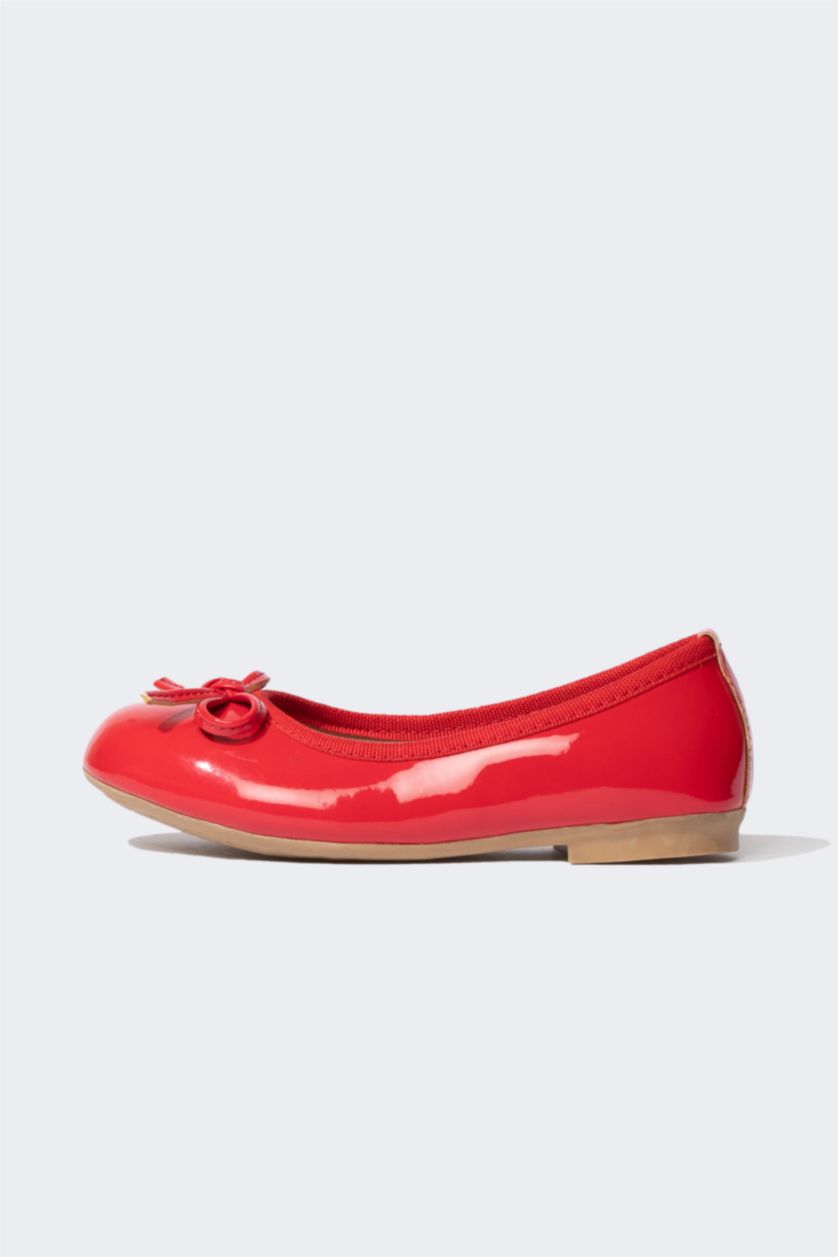 GIRLS & TEENS Red فلات جلد صناعي