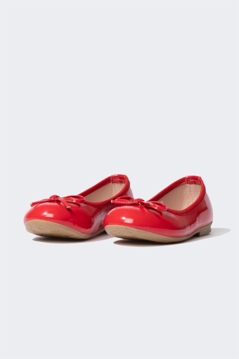 GIRLS & TEENS Red فلات جلد صناعي