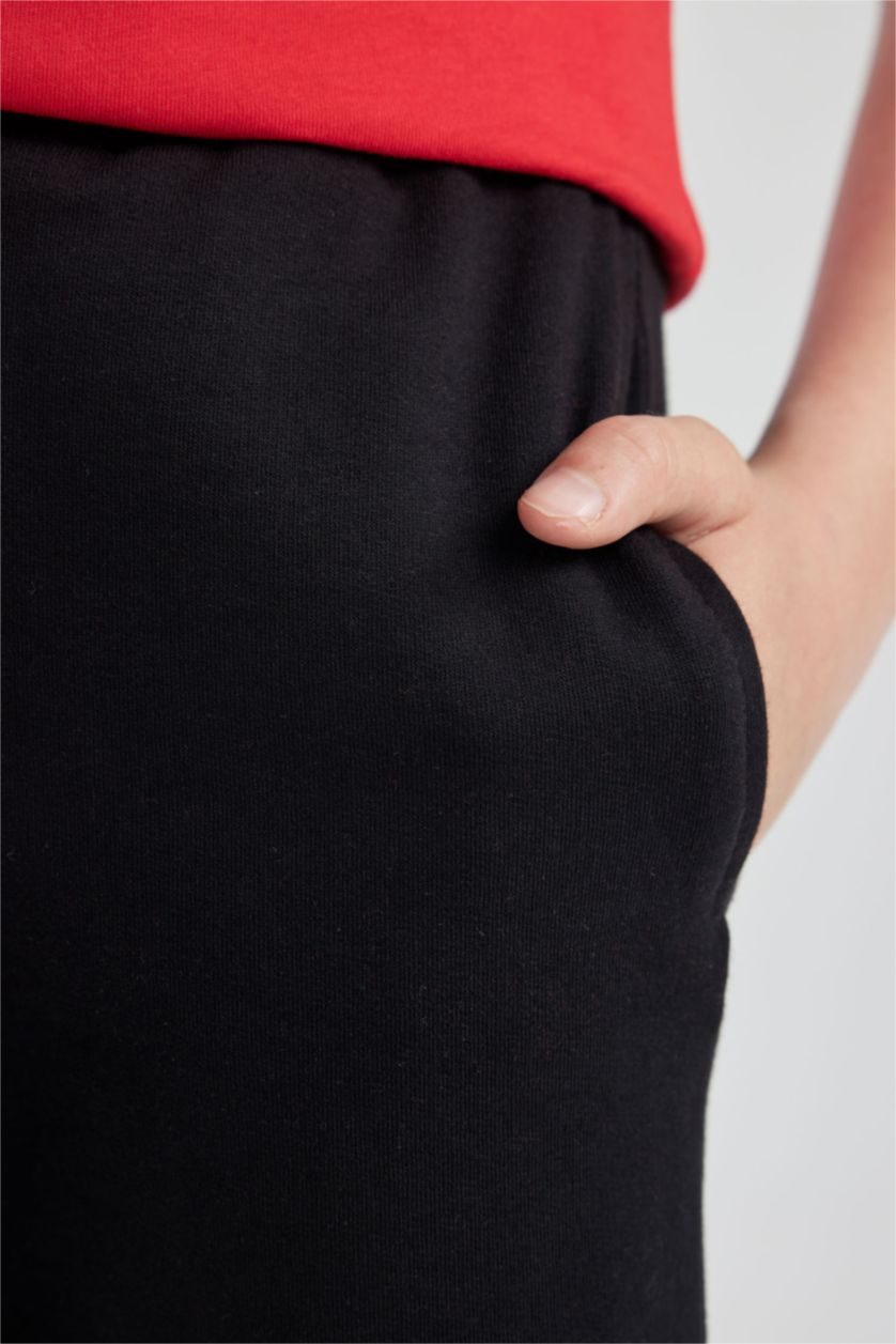 Boys & Teens Black Boy Regular Fit NBA Chicago Bulls Shorts