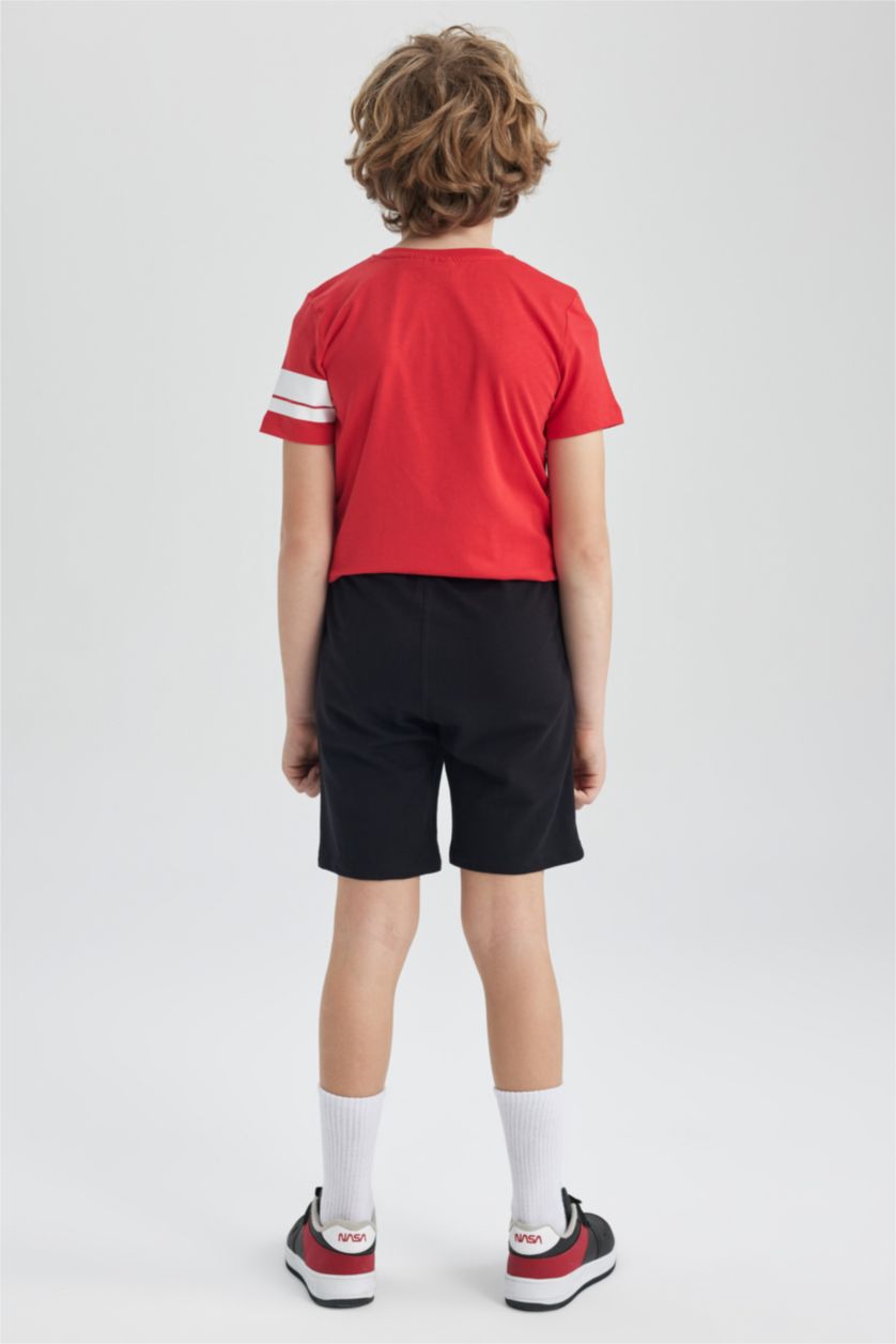 Boys & Teens Black Boy Regular Fit NBA Chicago Bulls Shorts