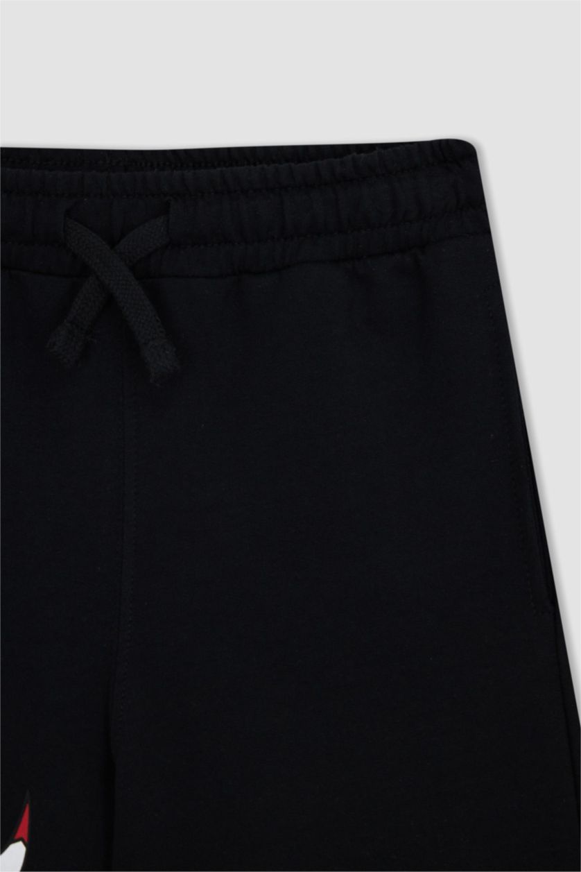 Boys & Teens Black Boy Regular Fit NBA Chicago Bulls Shorts