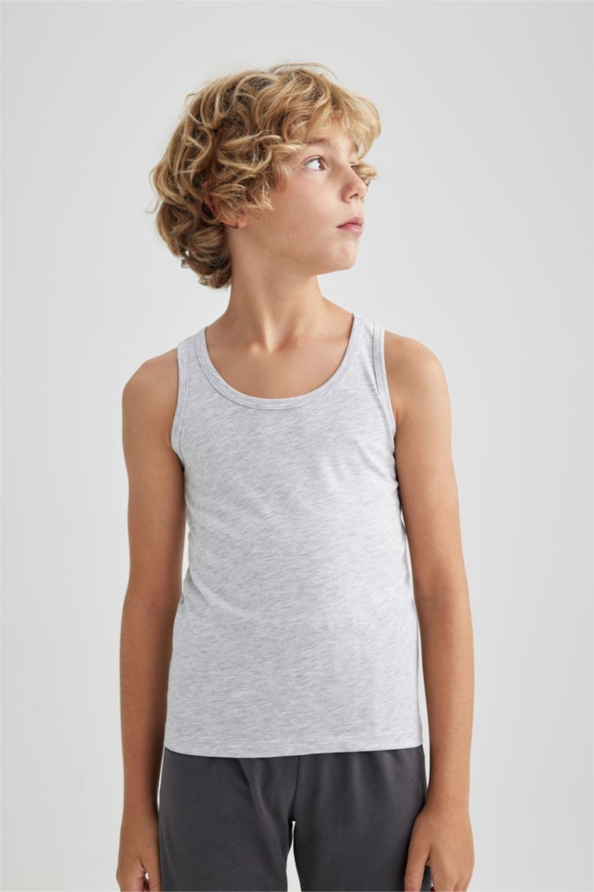 BOYS & TEENS NAVY Boy 2 piece Regular Fit Tank Top