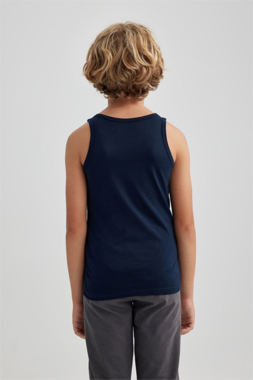 BOYS & TEENS NAVY Boy 2 piece Regular Fit Tank Top