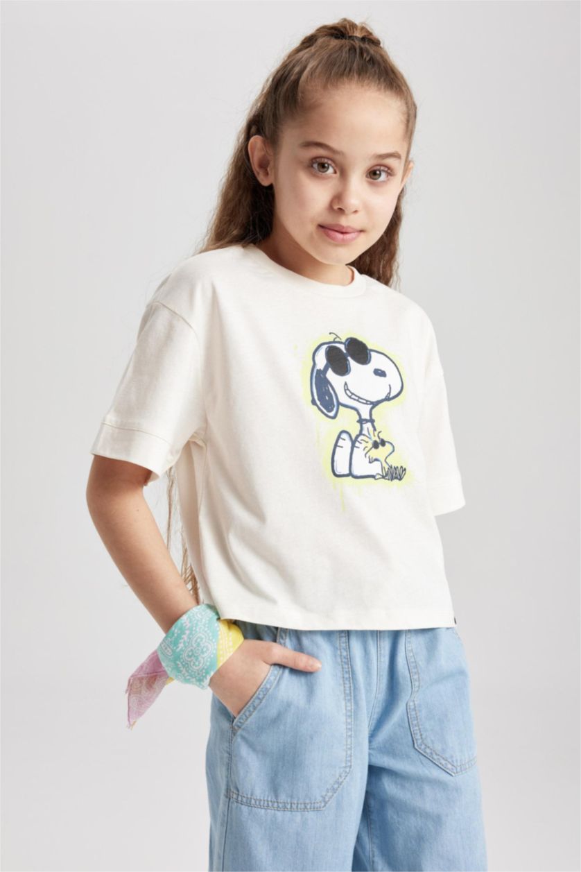 بنات بيج فاتح تي شيرت كروب بناتي نص كم من سنوبي