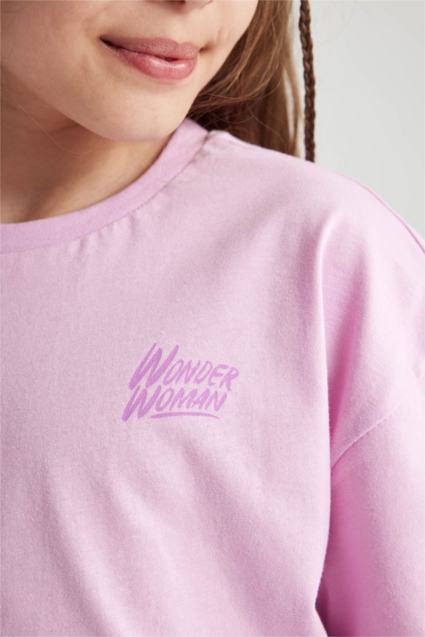 GIRLS & TEENS Pink Girl Relax Fit Short Sleeve T-Shirt