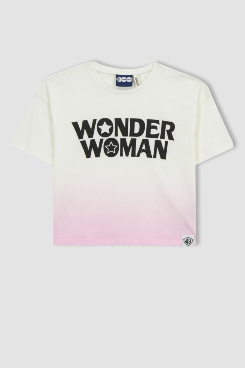 بنات بيج فاتح تي شيرت بناتي نص كم قصة مريحة