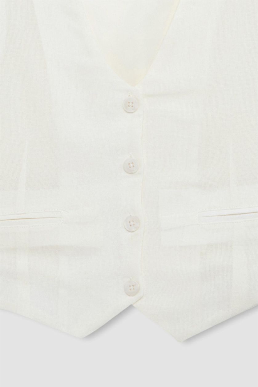 Әйелдерге АҚ қалыпты пішім зығыр қоспасы Жилет