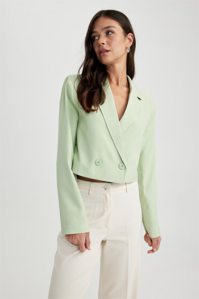 WOMAN Mint Regular Fit Blazer