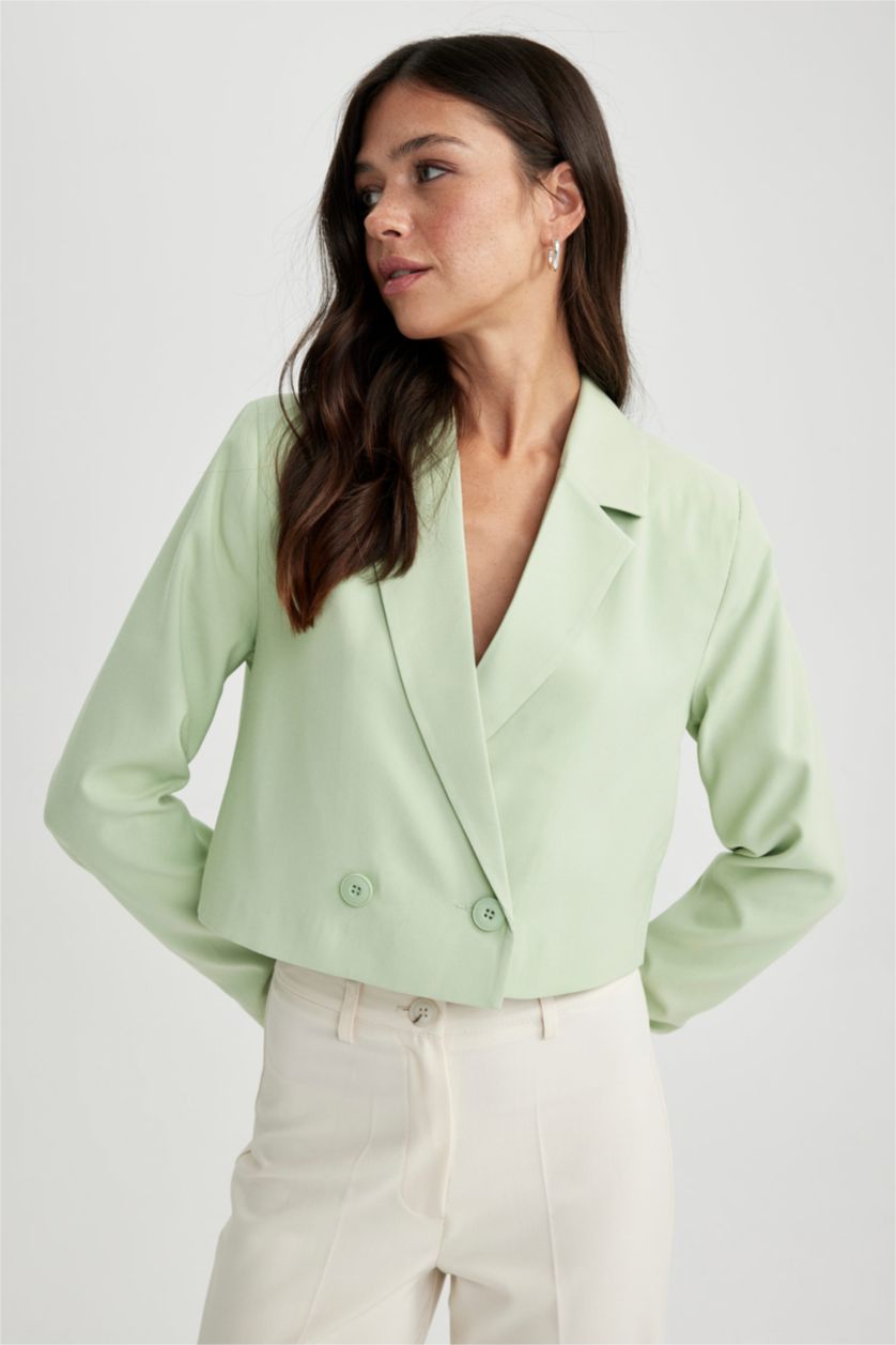 WOMAN Mint Regular Fit Blazer