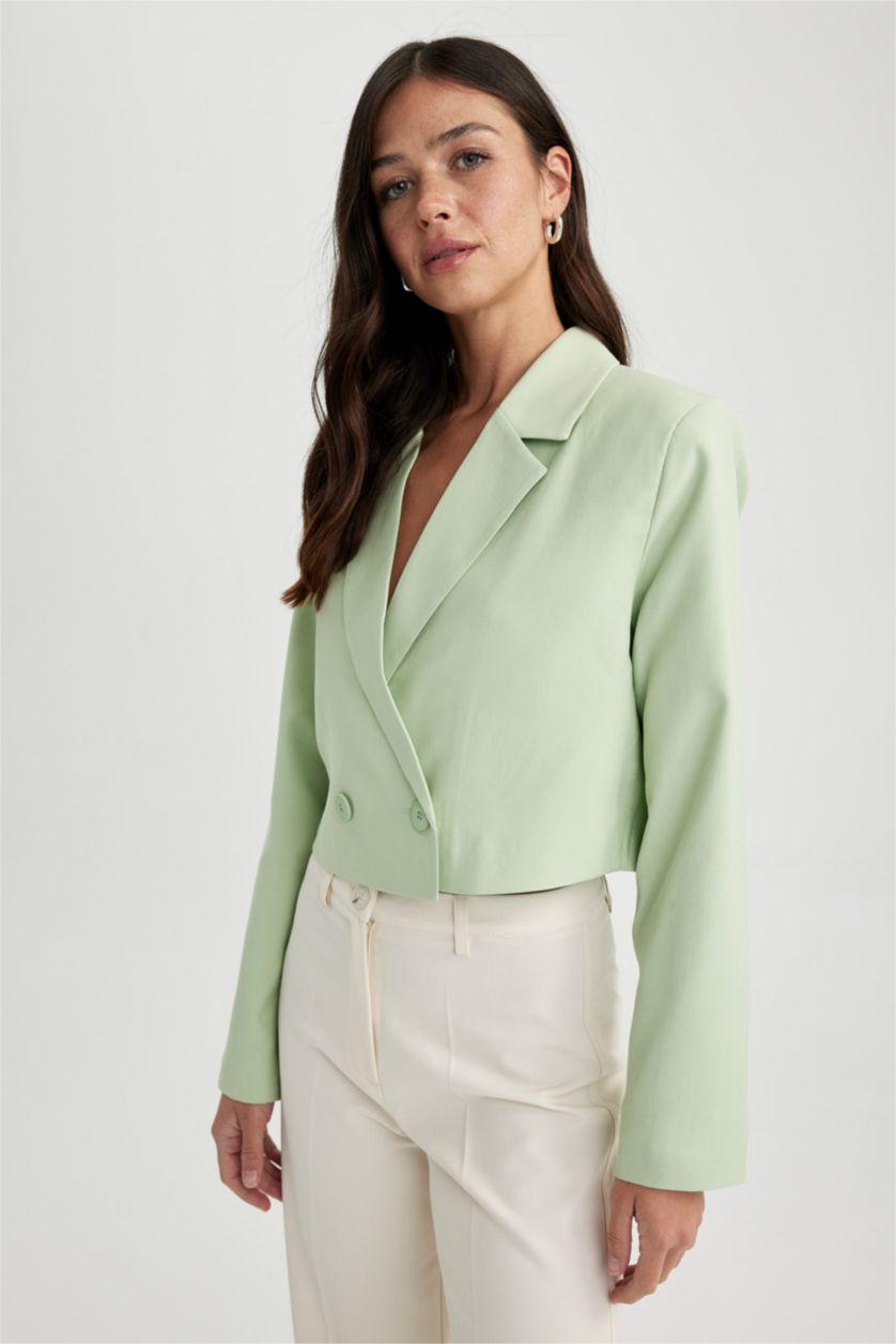 WOMAN Mint Regular Fit Blazer