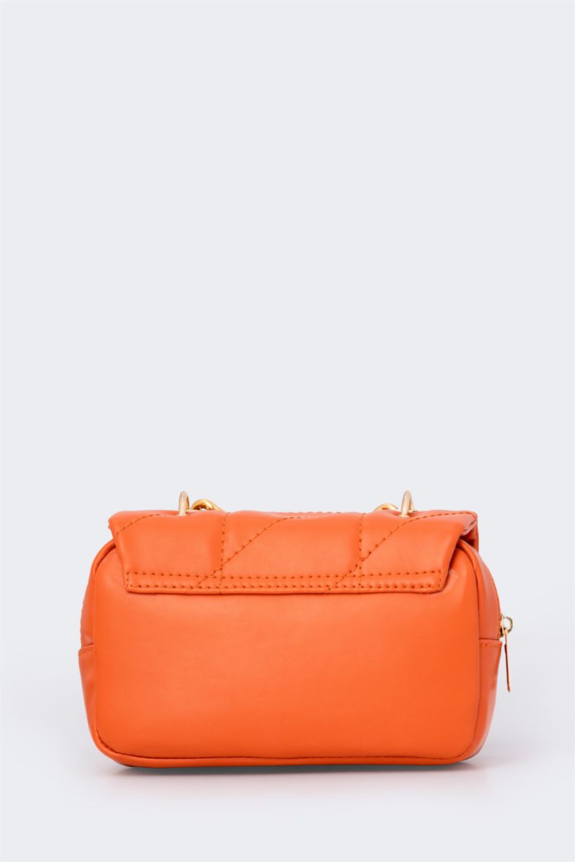 حريمي برتقالي شنطة كتف حريمي جلد صناعي