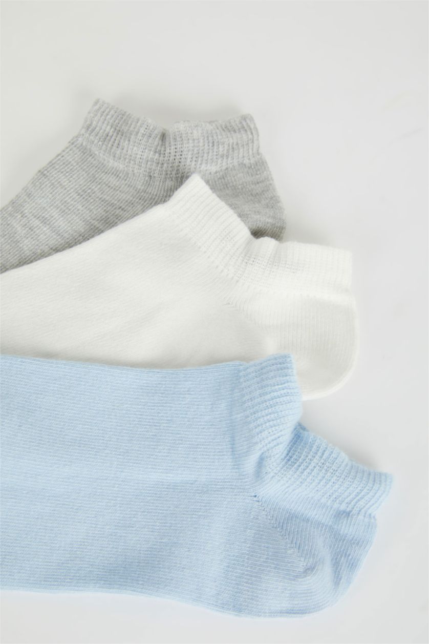 WOMAN MIXED Women 3 Pack Cotton Booties Socks