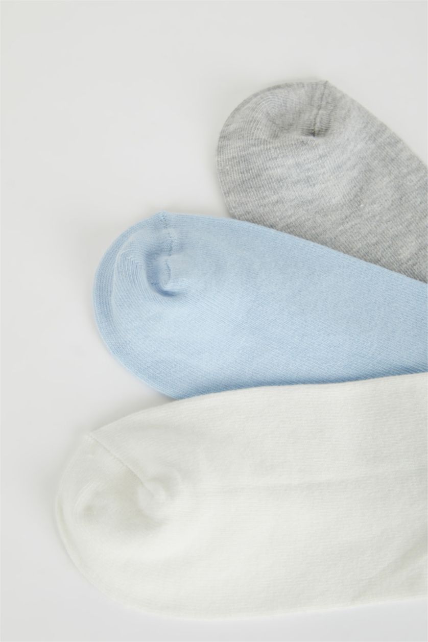 WOMAN MIXED Women 3 Pack Cotton Booties Socks