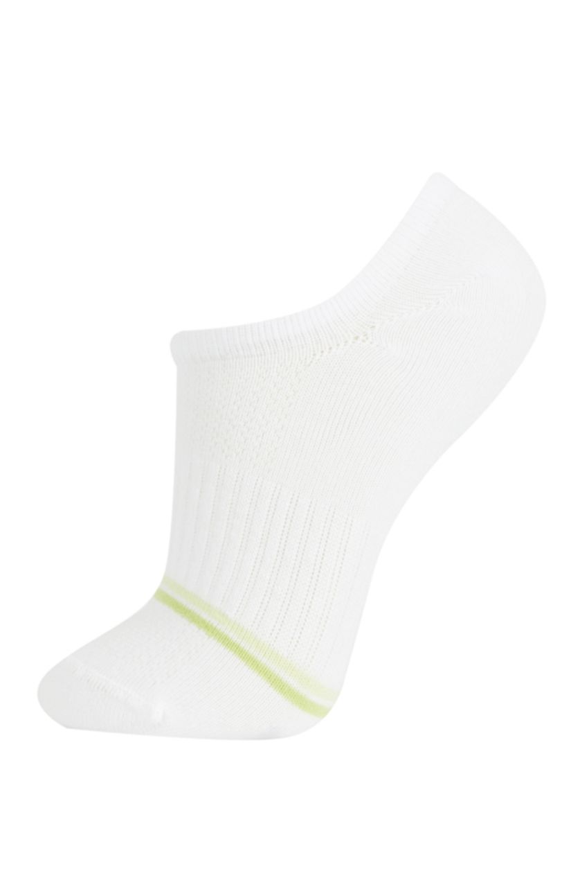 WOMAN White 3 piece Cotton Step Socks