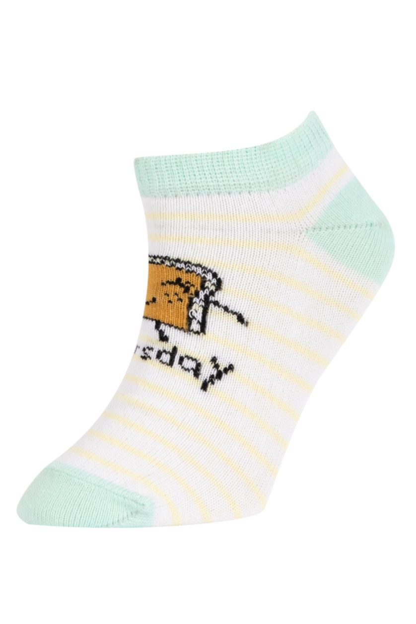 بناتي MIXED شرابات قصيرة بناتي قطن من 7 قطع