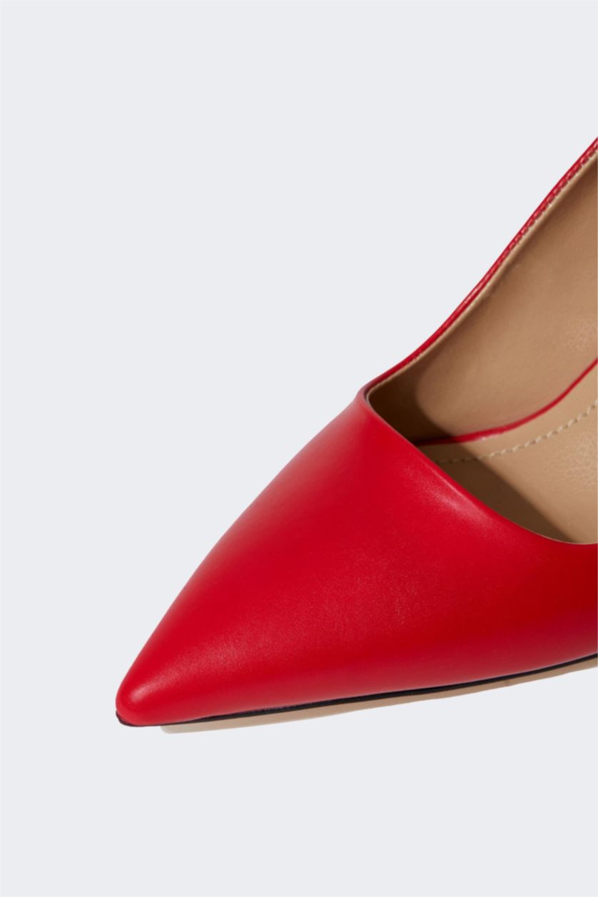 WOMAN Red Woman Faux Leather High Sole Heeled shoes