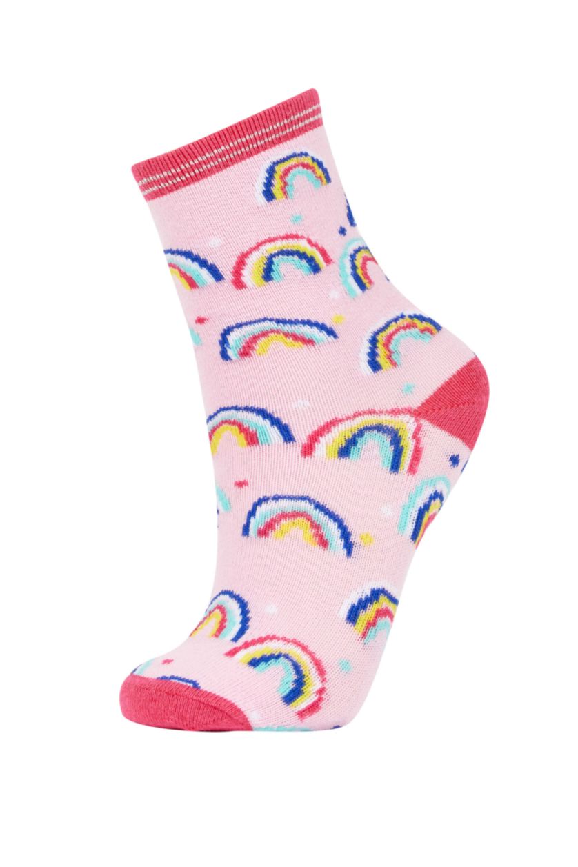 GIRLS & TEENS MIXED Girls 5 Pack Cotton Long Socks