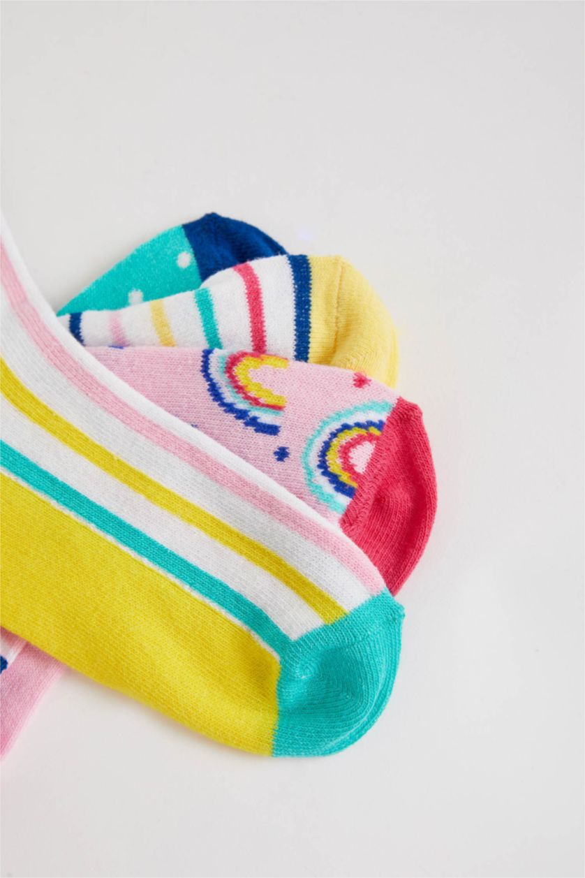 GIRLS & TEENS MIXED Girls 5 Pack Cotton Long Socks