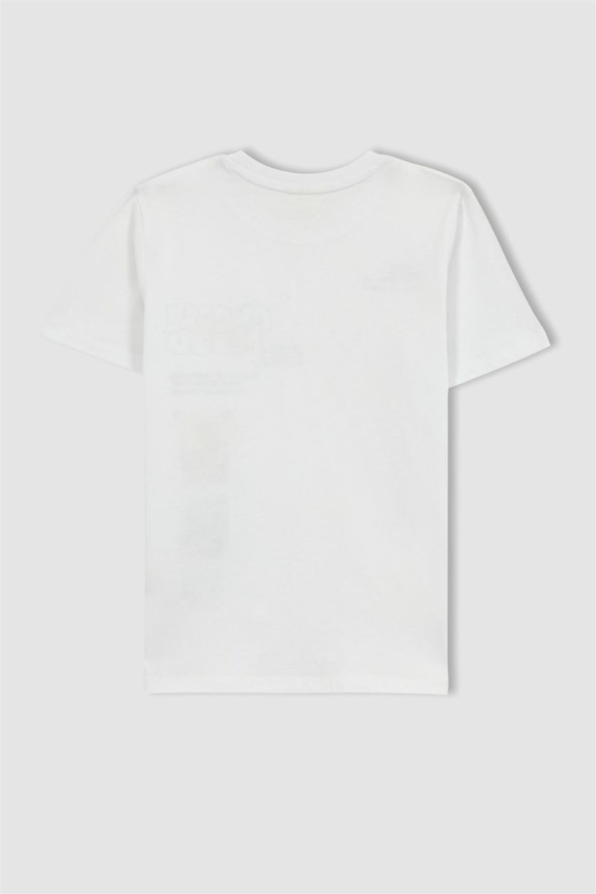 أولاد أبيض سيت ولادي شورت تيشيرت - قطعتين