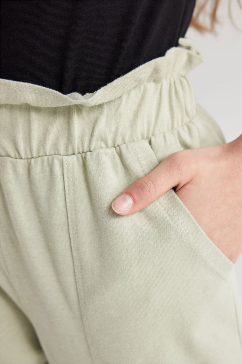 بنات أكوا بنطلون بناتي جيرسي جوجر فيت