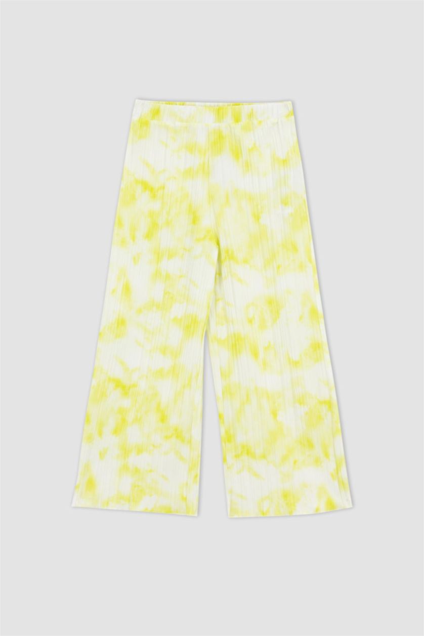 Girls & Teens Light Yellow Girl Wide Leg Trousers