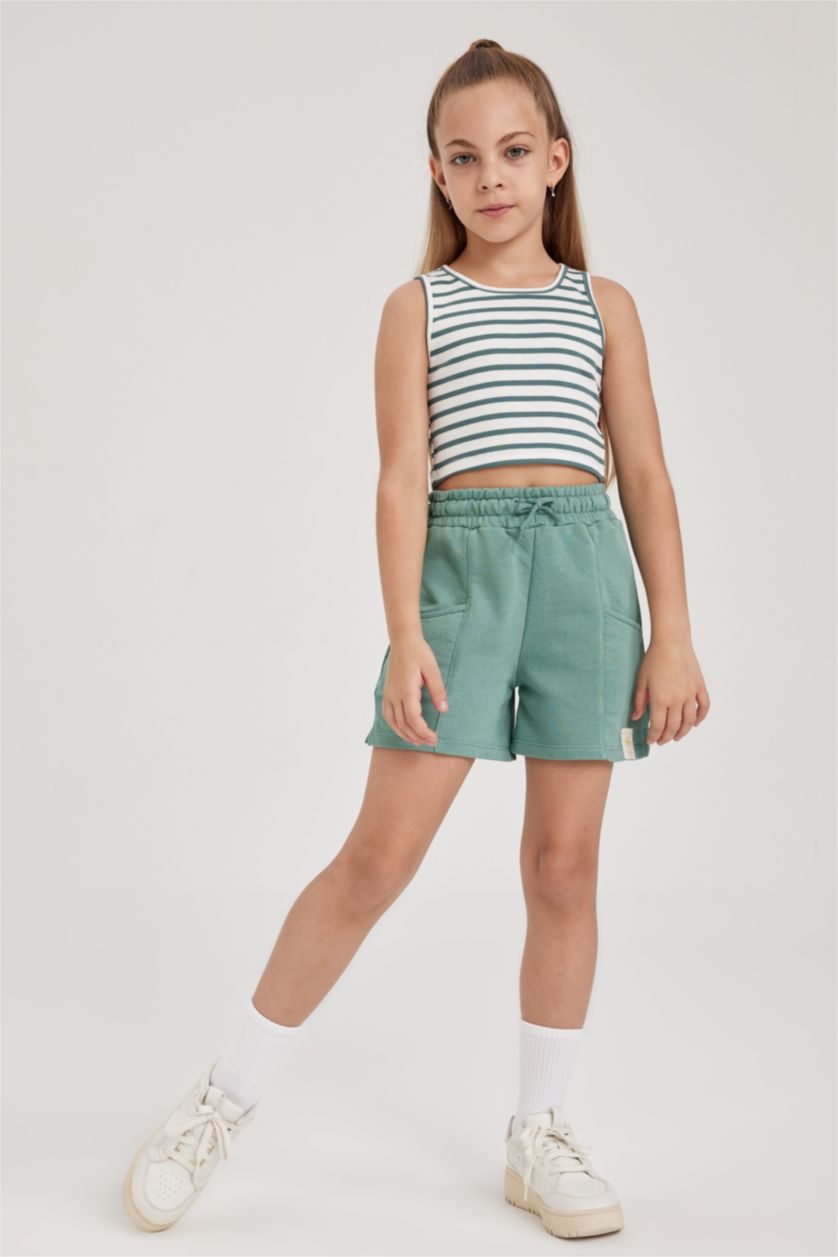 Дівчачий Світло зелений Шорти з тонкої тканини для дівчаток