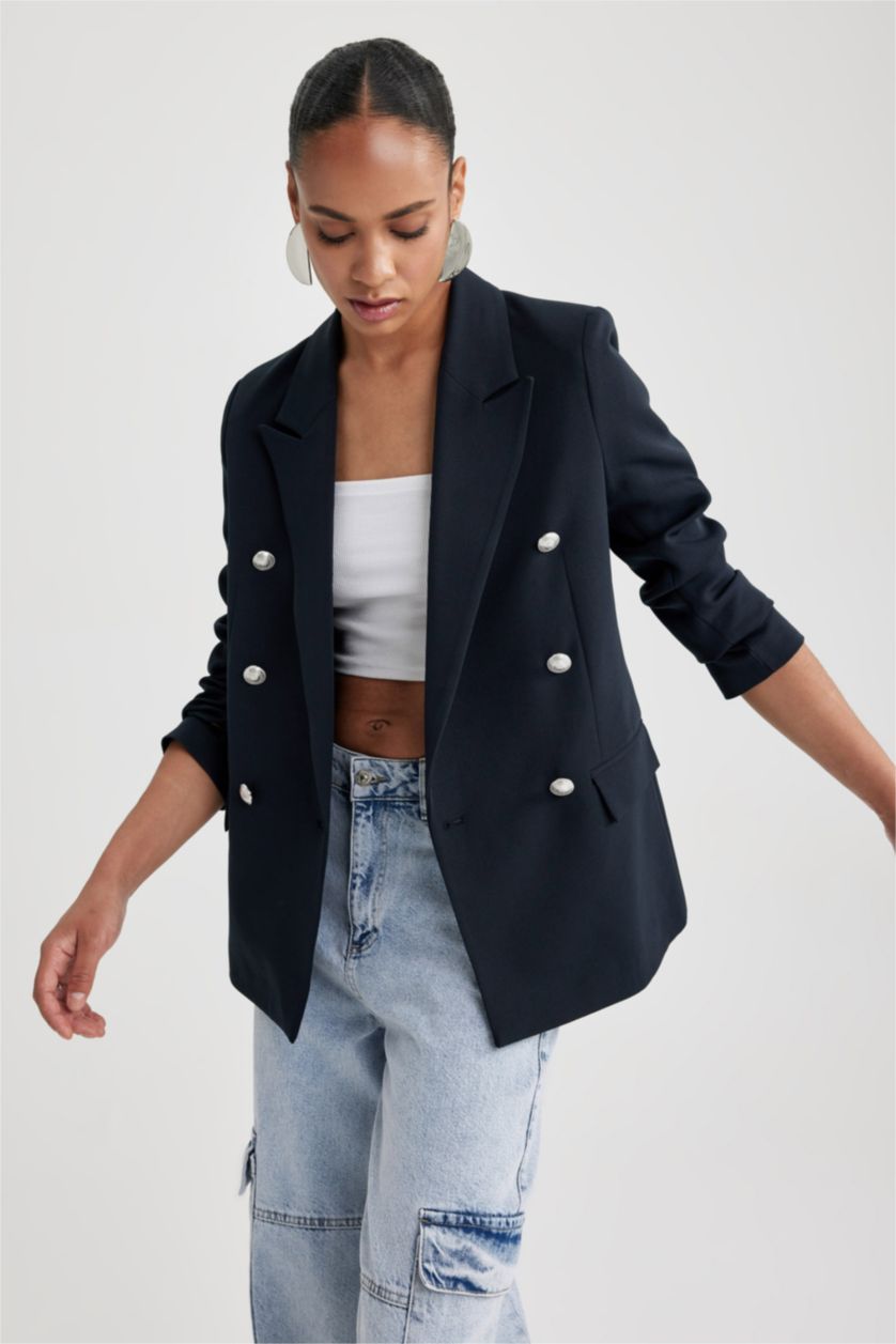 WOMAN NAVY Oversize Fit Blazer