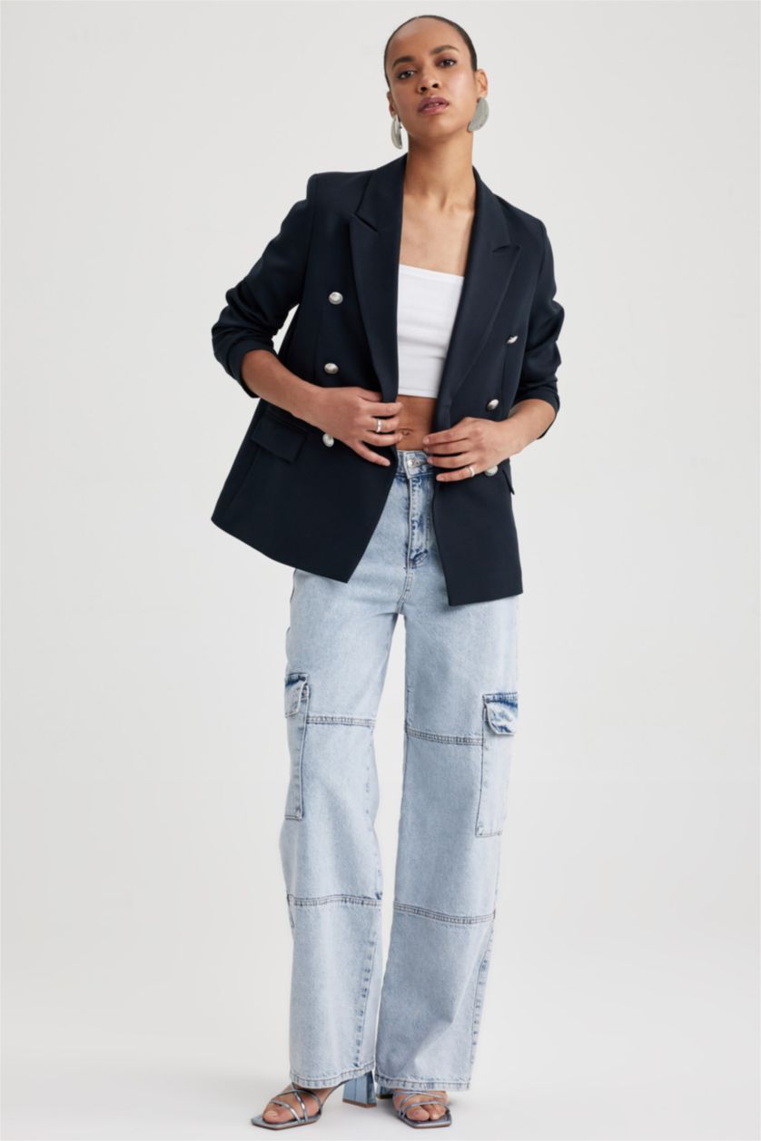 WOMAN NAVY Oversize Fit Blazer