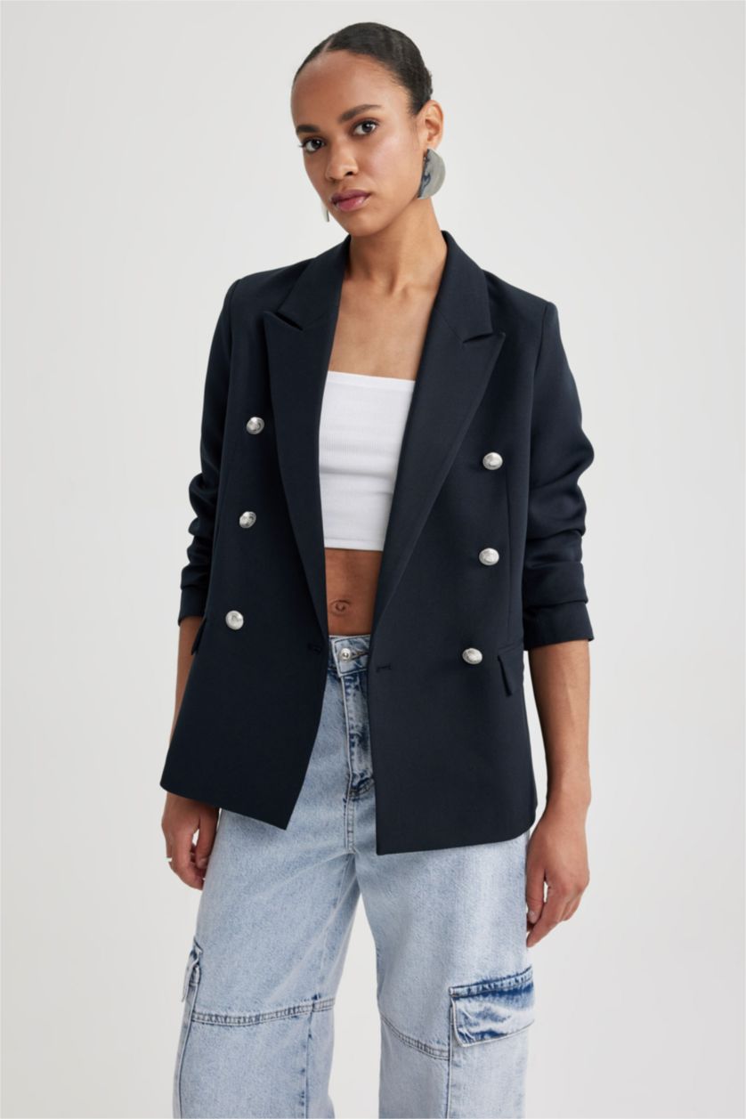 WOMAN NAVY Oversize Fit Blazer