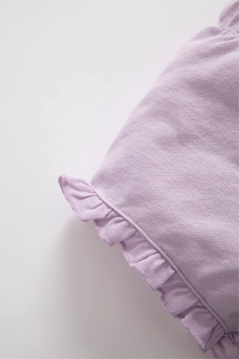 طفلة صغيرة أرجواني فاتح شورت بناتي بيكة بقصة عادية