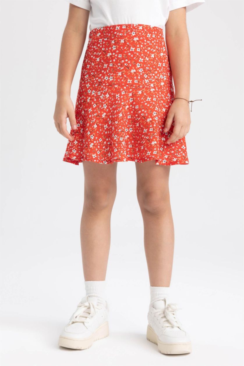 FILLES Rouge Jupe Viscose Fille