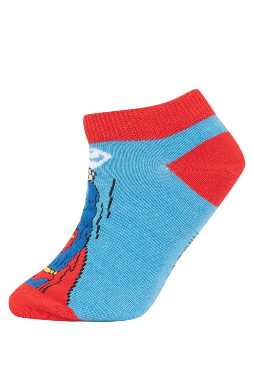 BOYS & TEENS MIXED Boy Superman Licensed 3 Pack Cotton Booties Socks
