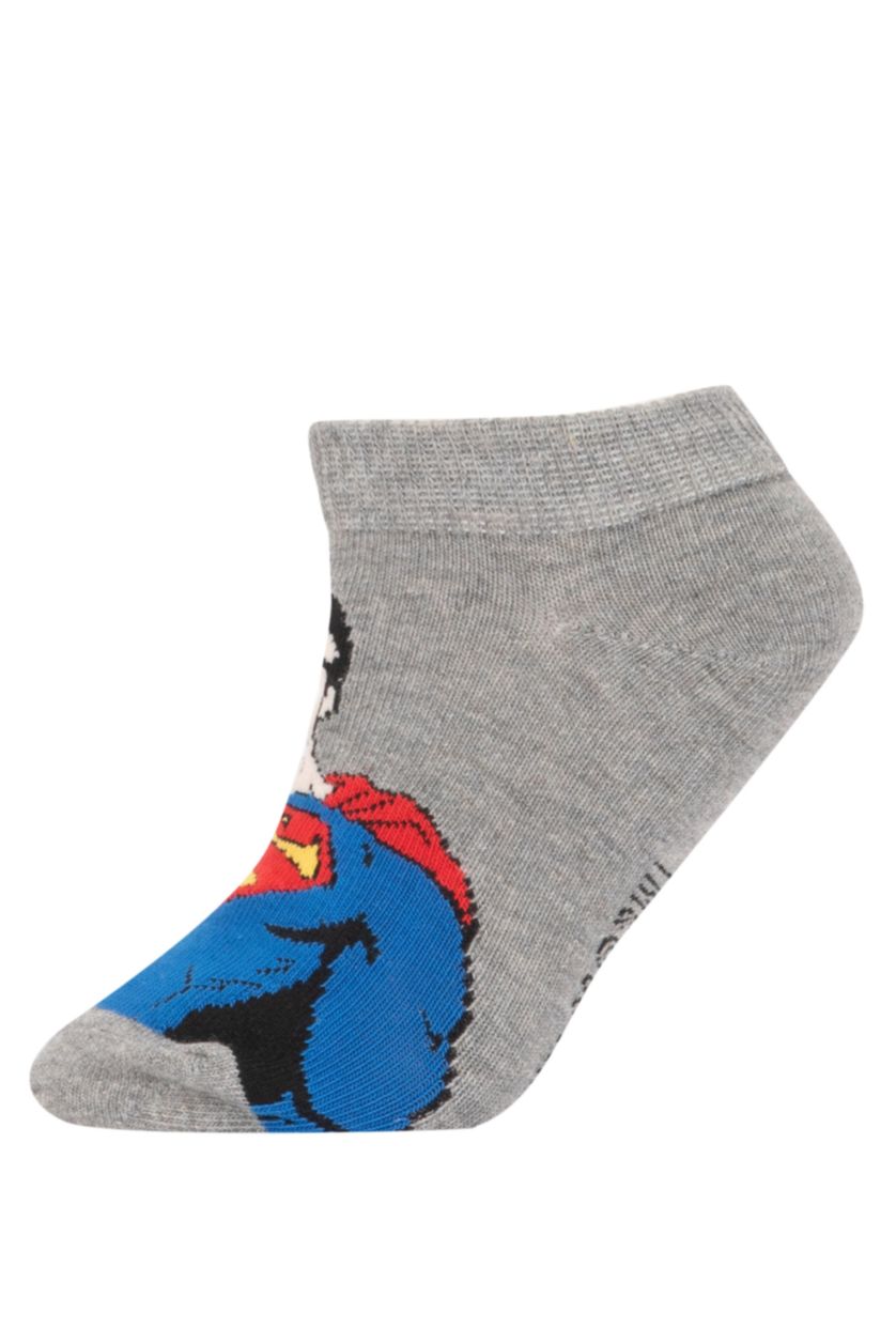 BOYS & TEENS MIXED Boy Superman Licensed 3 Pack Cotton Booties Socks