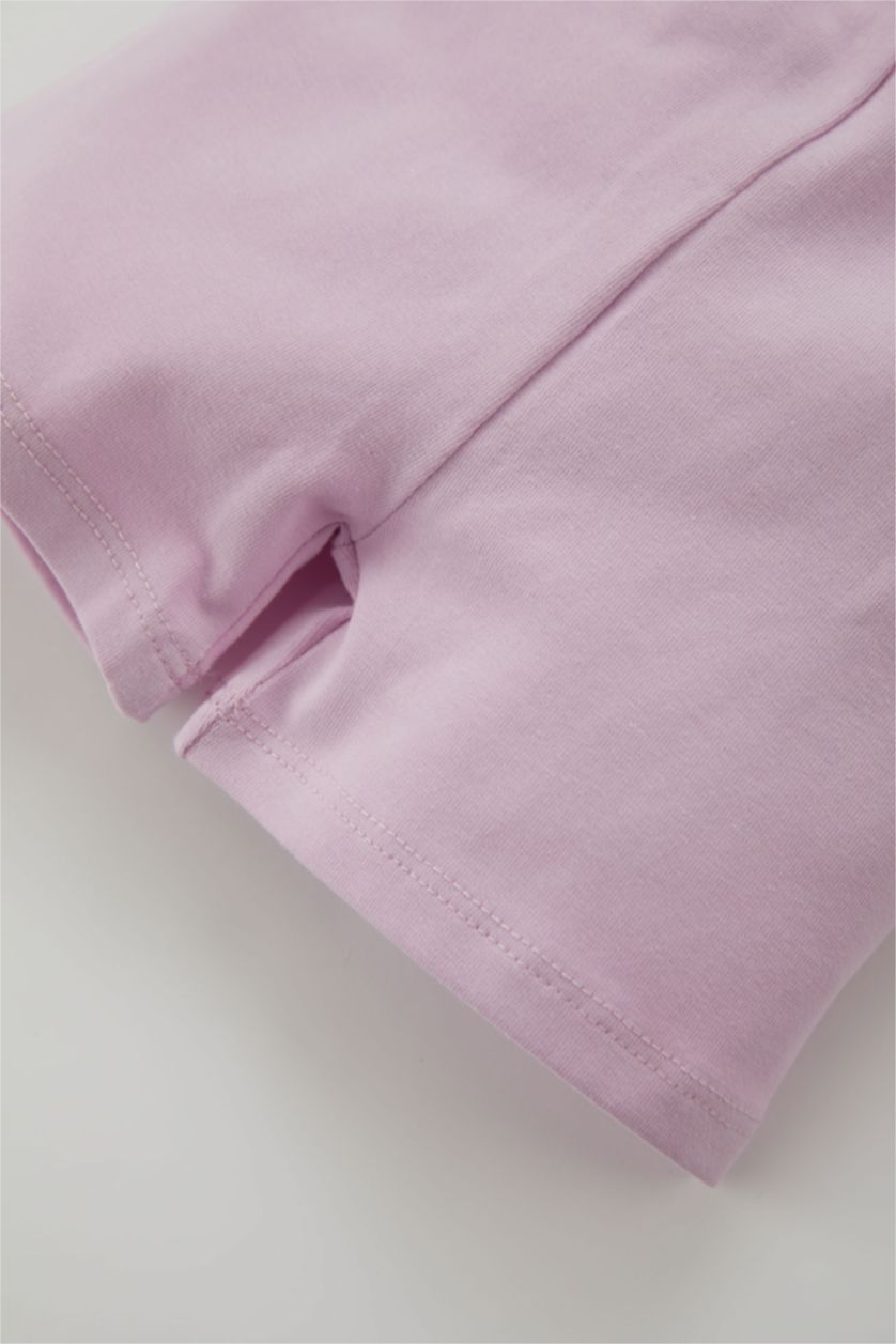 طفلة صغيرة أرجواني سروال ضيق بناتي بيبي قصة عادية - قطعتين