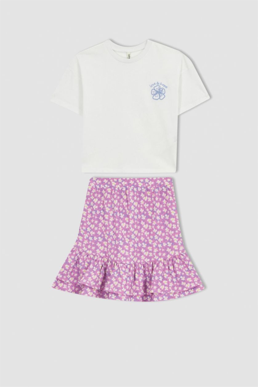 GIRLS & TEENS Pink طقم قصة مريحة
