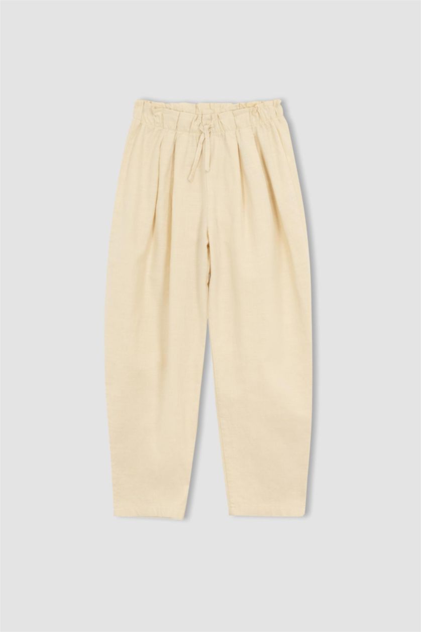 GIRLS & TEENS Beige Girl Sleeveless Blouse Trousers 2 Piece Set