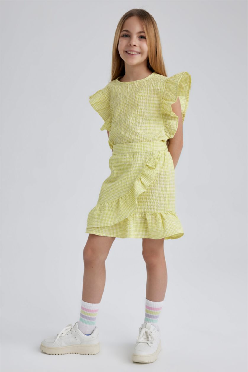 بنات أصفر سيت بناتي - قطعتين