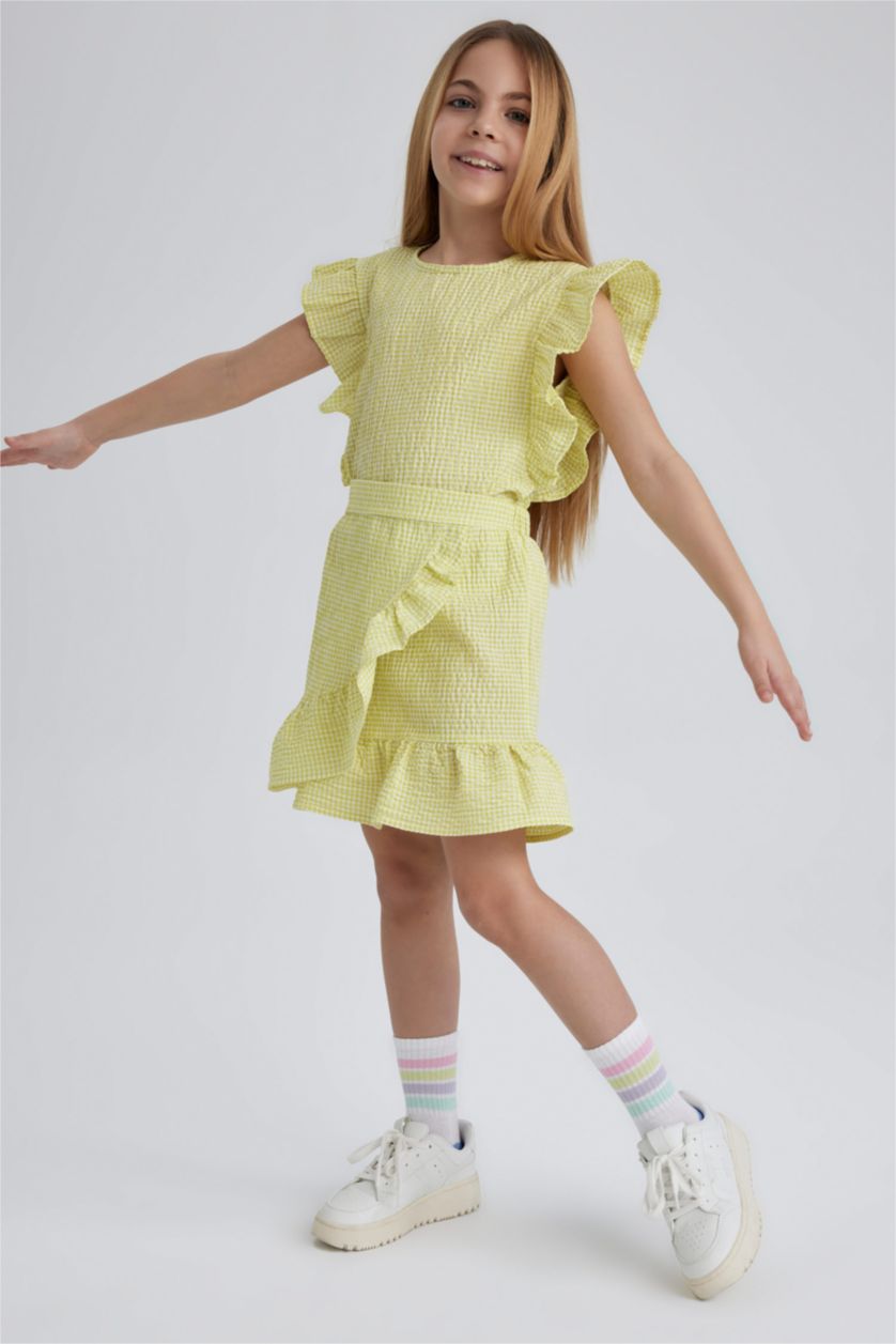 بنات أصفر سيت بناتي - قطعتين