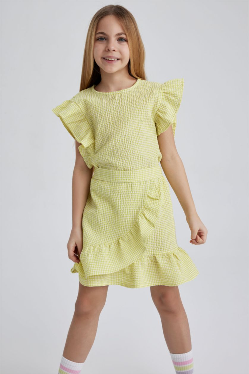 بنات أصفر سيت بناتي - قطعتين