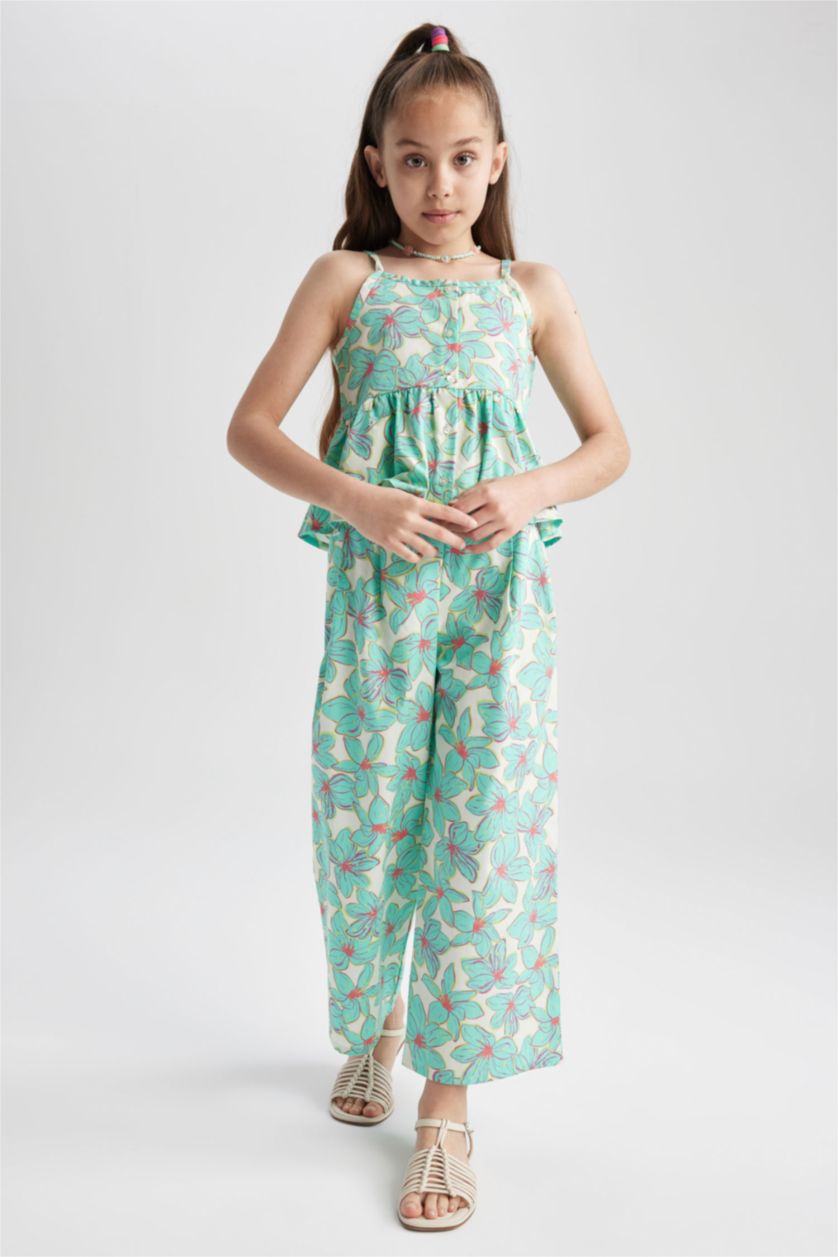 FILLES Bleu Ensemble Tissé 2 Fille