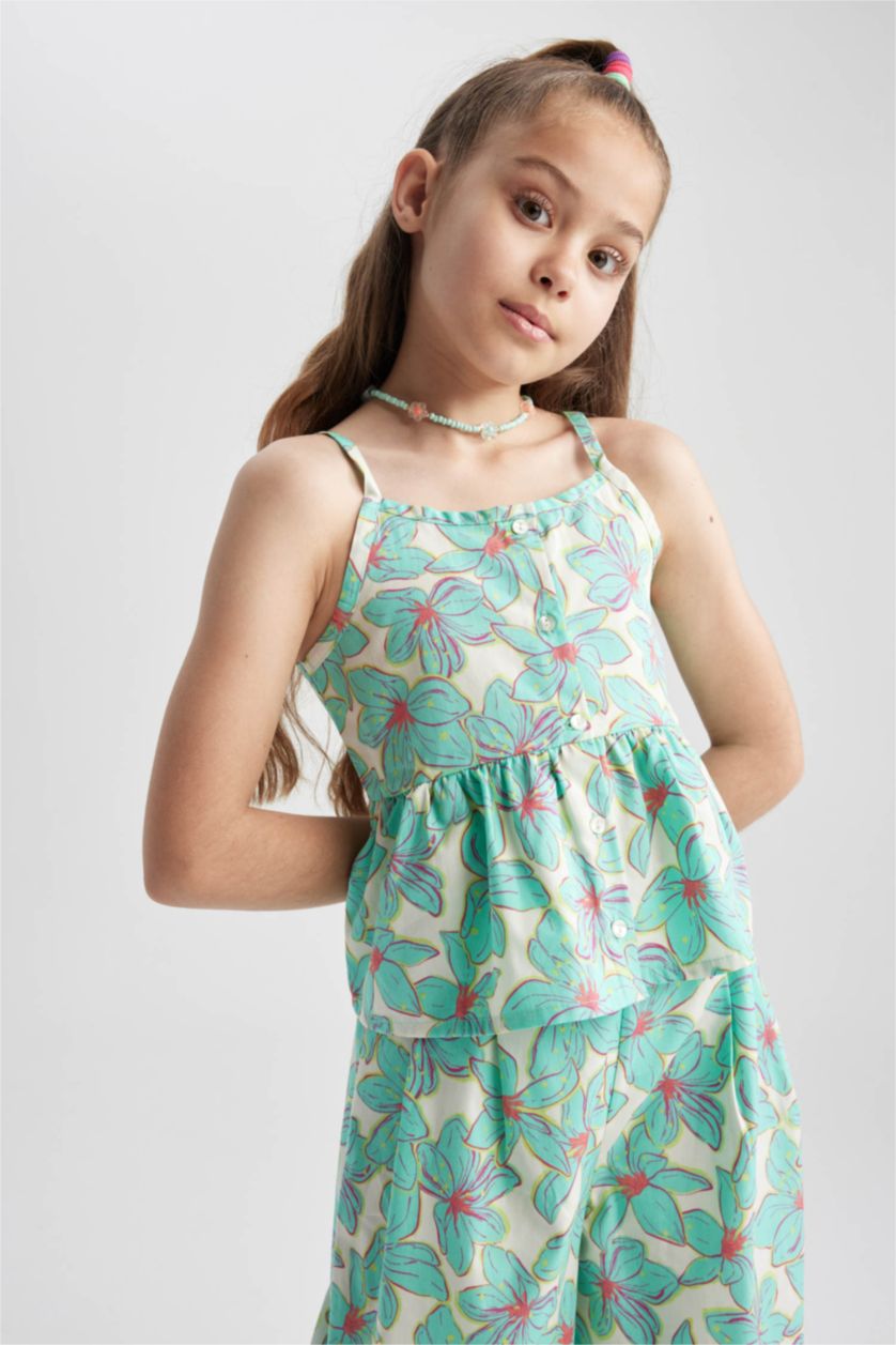 FILLES Bleu Ensemble Tissé 2 Fille