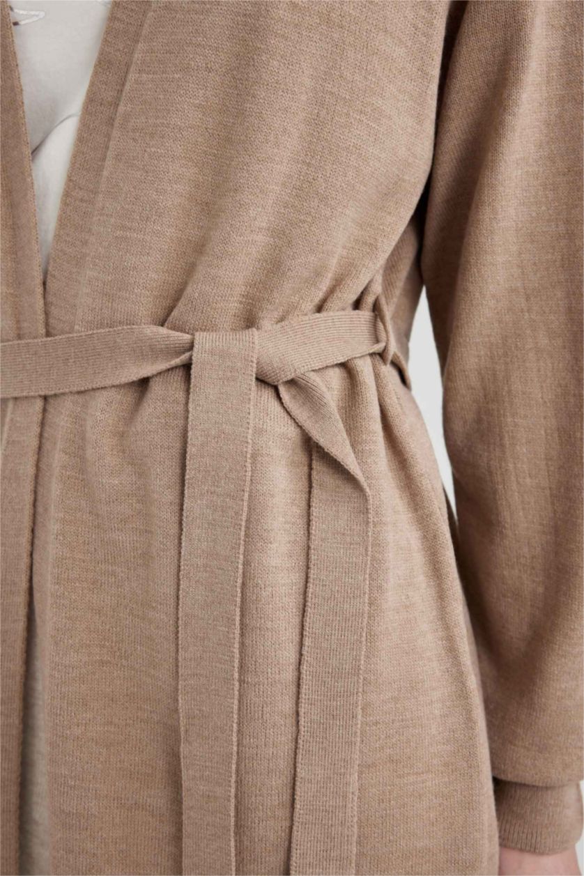 نساء فيزوني كارديجان قصة عادية بياقة شال