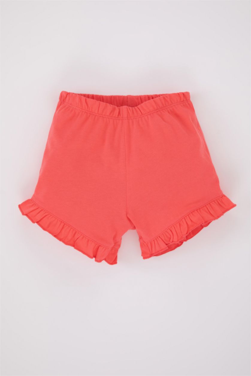 طفلة صغيرة مرجاني طقم بناتي فلورال تي شيرت وشورت - قطعتين